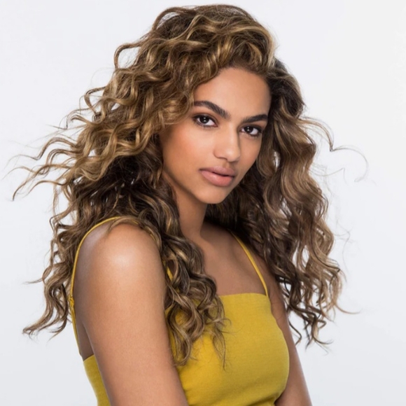 Curly Brown Wig - Picture 2 of 6